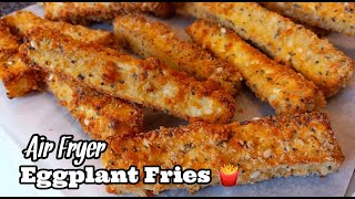 Simple Eggplant Parmesan Air fryer Recipe Better Than Chicken [upl. by Yttig]