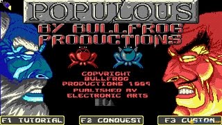 Populous gameplay PC Game 1989 [upl. by Ibby]