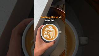 Smiling Horse 🐴 Latte Art  Dry Foam Technique ” [upl. by Phelia]