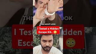 will be shock 😱  I Tested a Hidden Escape Kit 😳 shorts escapechallenge escapehatch trending [upl. by Lzeil994]