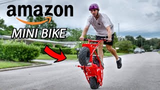 Testing Cheapest Mini Bike on Amazon It Does Wheelies [upl. by Waylin]