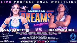 Jazmyne Hao VS Ava Everett  AXW 52524 [upl. by Ardnosal]