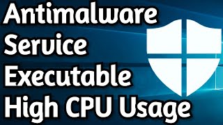 How To Fix Antimalware Service Executable High Memory  CPU Usage on Windows 10 [upl. by Peta994]