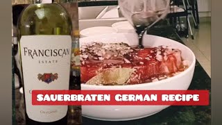 GERMAN SAUERBRATEN RECIPE  BEEF CHUCK ROAST RECIPE SAUERBRATEN yummy [upl. by Linnette]