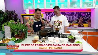 La receta especial de Yamilko Oviedo para hacer un delicioso filete de pescado en salsa de marisco👆 [upl. by Hefter763]