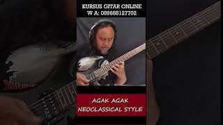 SOLO GITAR NEOCLASSICAL STYLE SEMACAM VINNIE MOORE CARA BERMAIN GITAR MELODI CEPAT guitarist [upl. by Sawyer741]