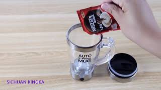 Electric Self Stirring Coffee Mugautomatic electric mixing cupElectric Self Stirring Thermos Mug [upl. by Ellek]