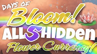 All 5 Hidden Flower Event Currency  Days of Bloom Sky Children of the Light nastymold [upl. by Sabba]