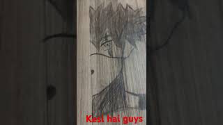 Kakapo drawing on tablekakashi anime [upl. by Mehelhteb]