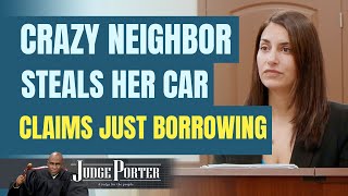 Creepy Neighbor Steals Car But Claims Just Borrowing [upl. by Rednaxela]