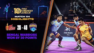 Pawan Sehrawat Heroics in Vain as Dominant Bengal Warriors Prevail  PKL 10 Highlights Match 64 [upl. by Azpurua]