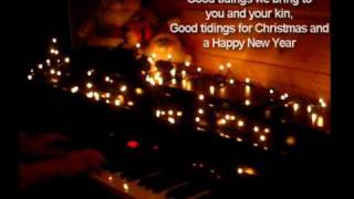 We wish you a Merry Christmas on piano  Sing alongLyrics [upl. by Christabella]