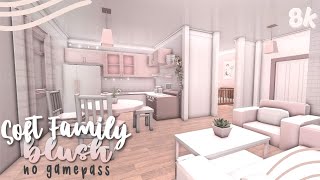 Soft family Blush Family house 🌷  8k  no gamepass  BLOXBURG [upl. by Itsirhc525]