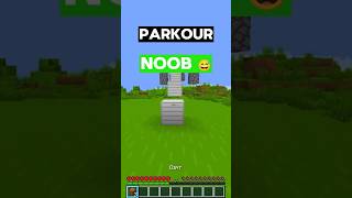 Parkour NOOB vs PRO vs HACKER minecraft [upl. by Gawen]