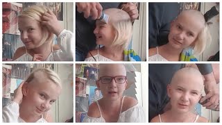 A Girl HeadShave By Her Father At Home amp Girl Unboxing Her Wish Shopping Parcels [upl. by Nanek]