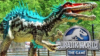 BARYONYX DINOSAURIO CARNIVORO DEPREDADOR MAX LEVEL Jurassic World El Juego [upl. by Minica]