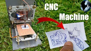 How to make mini CNC plotter 2D using scrap DVD ROM [upl. by Alena677]