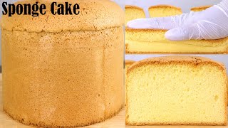 Vanilla Sponge Cake  How to Make Sponge cake  Easy Basic Cake Recipe [upl. by Salas]