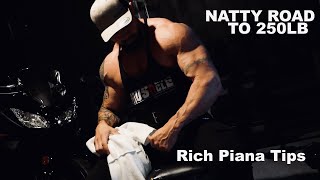 NATTY ROAD TO 250LB I WANT TO BE BODYBUILDING RICH PIANA TIPS bodybuilding fitness kulturystyka [upl. by Wiltshire991]