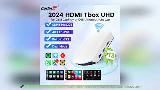 2024 CarlinKit HDMI CarPlay Ai Box Android 13 SDM660 6225 Wireless Car Review [upl. by Nylg]