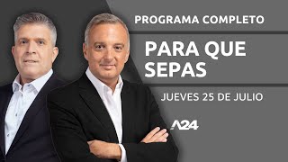 REFORMA LABORAL  CASO LOAN  EL CONSUMIDOR ARGENTINO ParaQueSepas l PROGRAMA COMPLETO 25072024 [upl. by Hazrit]