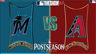 MLB THE SHOW 24 ⚾Marlins🆚Bbacks⚾POSTSEASON GAME1 y 2 RTTS Ep 40🔴EN VIVO🔴 [upl. by Berga835]