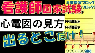 看護師国家試験出るとこだけ『心電図の見方』 聞いて覚える。 [upl. by Ayardna]