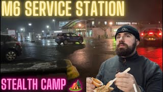 SERVICE STATION STEALTH CAMP  Wild Camping UK [upl. by Ardnoet829]