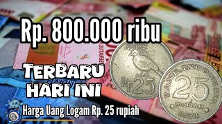 HARGA TERBARU UANG KUNO LOGAM RP 25 RUPIAH TAHUN 1971 BMU32 [upl. by Ysnap]