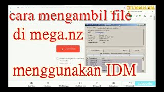 cara mengambil file MEGA menggunakan IDM internet download manager [upl. by Nuahsak]