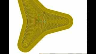 Morph Roughing CNC Toolpath Creation in SmartCAM CAM Software for CNC Milling [upl. by Baudelaire]