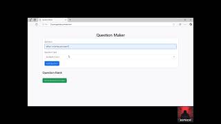 Question Maker Website Bootstrap Javascript  2024  webdevelopment webdev programming coding [upl. by Silva]