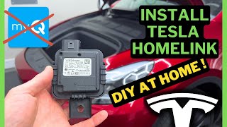 Tesla Model Y  Model 3  DIY HomeLink Install and Setup in Service Mode at Home [upl. by Nonarb828]