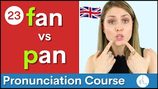 Practice Your English Pronunciation f vs p Sounds  Course 23 [upl. by Rebmat]