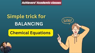 ProLevel Chemical Equations Balancing Hack By Sir Zeshan Munir [upl. by Roane]