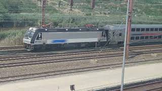 NEC Local Racing an Eastbound NJT MampE Train at HUDSON [upl. by Follansbee]