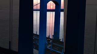 Throgs Neck Bridge Hyperlapse at Sunrise [upl. by Lathe]