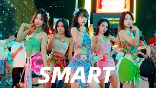 KPOP IN PUBLIC NYC  TIMES SQUARE LE SSERAFIM 르세라핌 Smart Dance Cover by NoChill Dance One Take [upl. by Spaulding169]