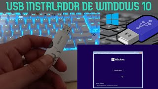 GUIA PARA CREAR USB BOOTEABLE  INSTALADOR DE WINDOWS [upl. by Nosiaj111]