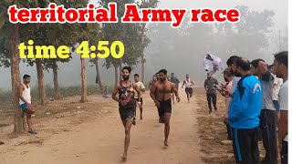 ta army running video 2024  ta army race Indian Army bharti 1600m ta army race time [upl. by Nilre]