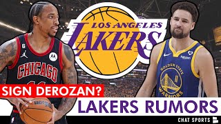 MAJOR Lakers Rumors On DeMar DeRozan After Missing Out On Klay Thompson In NBA Free Agency [upl. by Guadalupe]