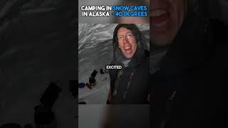 Solo Camping In A Snow Cave Be Like shorts viral [upl. by Nalyt]