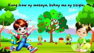 KUNG IKAW AY MASAYA SONG with LYRICSNURSERY RHYMESFILIPINO FOLK SONGEDUCATIONALHAVE FUNTODDLERS [upl. by Joby78]