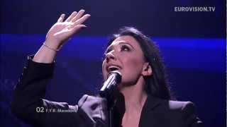 KALIOPI  CRNO I BELO  live Semi Final 2 Eurovision Song Contest 2012 [upl. by Hamlin]