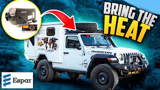 DIY Diesel Heater Install  Dream Overland Jeep Camper Build Pt 10 [upl. by Yruy]