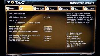 BIOS Einstellungen Zotac ZBox CI320  Technikaffe [upl. by Charlotta553]