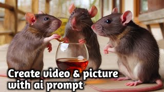 How to make rats movie animation with ai ai prompt aikick [upl. by Web]