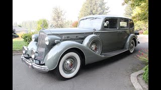 1937 Packard Twelve 7Passenger Limousine  Charvet Classic Cars [upl. by Zashin605]