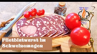 Filetblutwurst im MagenWurst selber machen Nr 176 food foodblogger foodvlog wurst [upl. by Torr658]