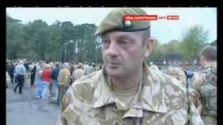 SKY NEWS REPORT  1st Bn royal Anglian Regiment Afghanistan home coming [upl. by Phaih]